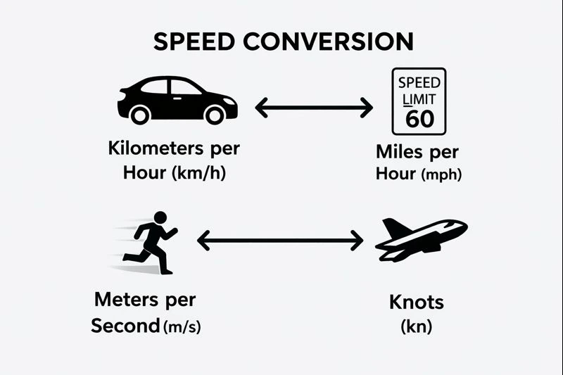 Speed Conversion Chart for km/h and mph
